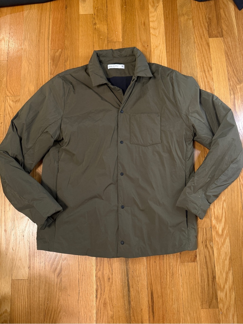 Hill city Men's Lightweight Shirt Jacket - Olive